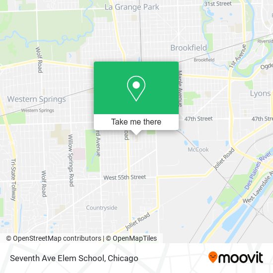 Mapa de Seventh Ave Elem School
