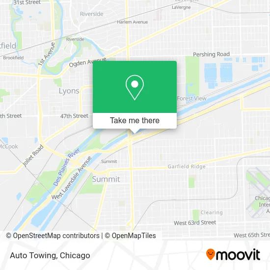 Auto Towing map