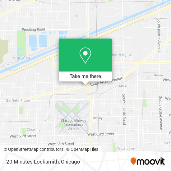 Mapa de 20 Minutes Locksmith