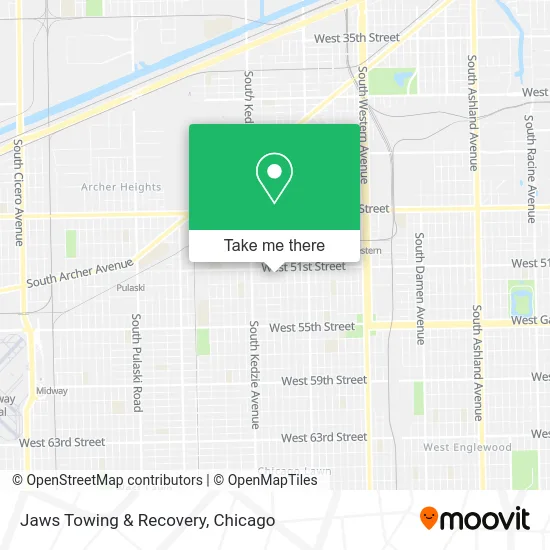 Jaws Towing & Recovery map