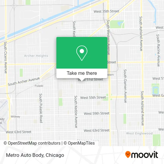 Metro Auto Body map