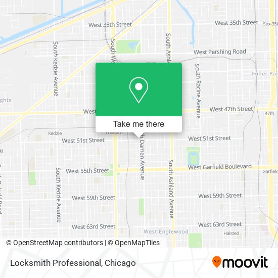 Mapa de Locksmith Professional