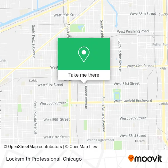 Locksmith Professional map