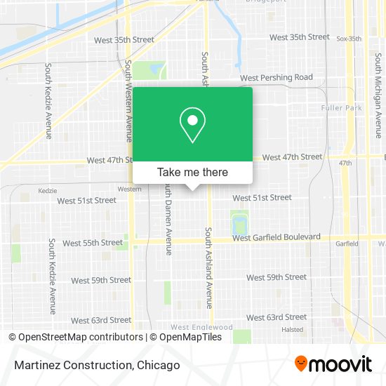 Martinez Construction map