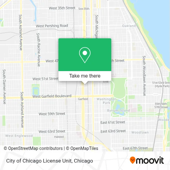 City of Chicago License Unit map