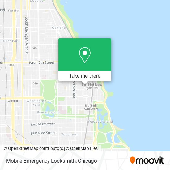 Mapa de Mobile Emergency Locksmith