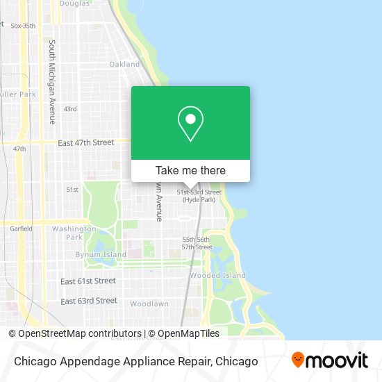 Mapa de Chicago Appendage Appliance Repair