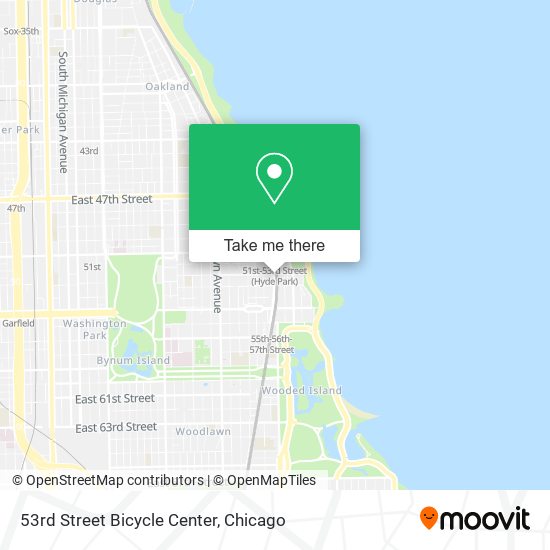 53rd Street Bicycle Center map