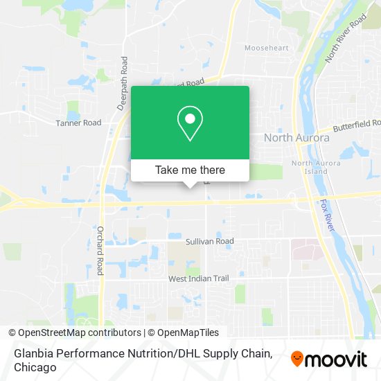 Glanbia Performance Nutrition / DHL Supply Chain map
