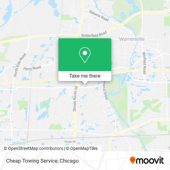Cheap Towing Service map