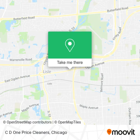 C D One Price Cleaners map