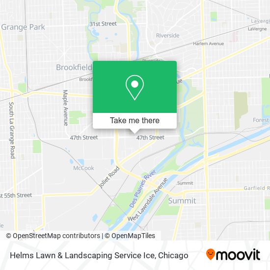 Helms Lawn & Landscaping Service Ice map