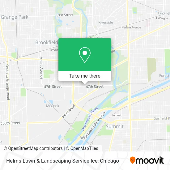 Helms Lawn & Landscaping Service Ice map