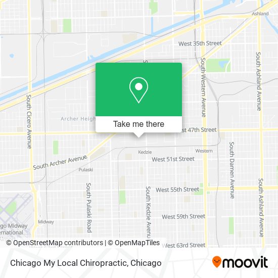 Chicago My Local Chiropractic map