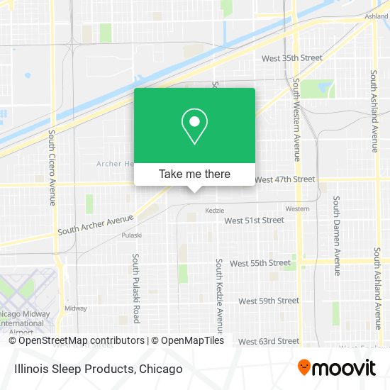 Illinois Sleep Products map