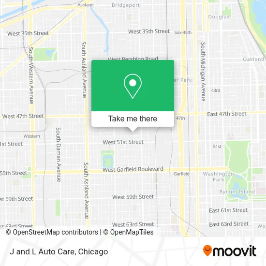 J and L Auto Care map