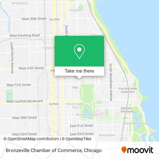 Bronzeville Chamber of Commerce map