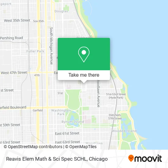 Reavis Elem Math & Sci Spec SCHL map