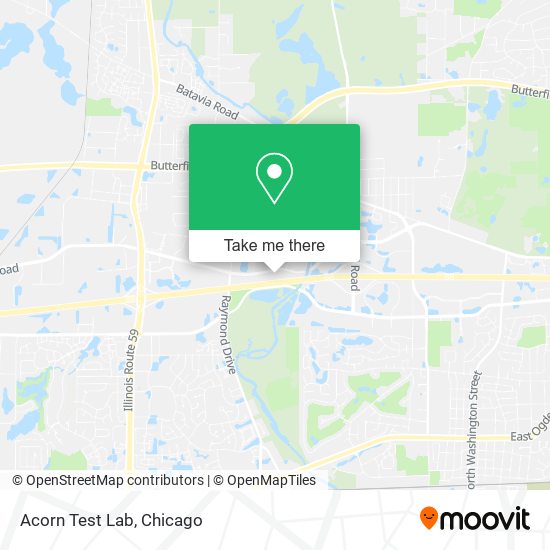 Acorn Test Lab map