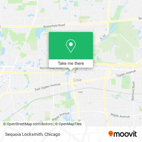 Mapa de Sequoia Locksmith