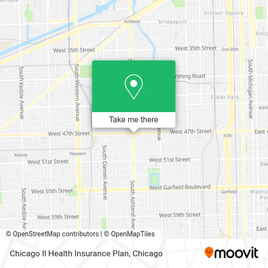Chicago Il Health Insurance Plan map