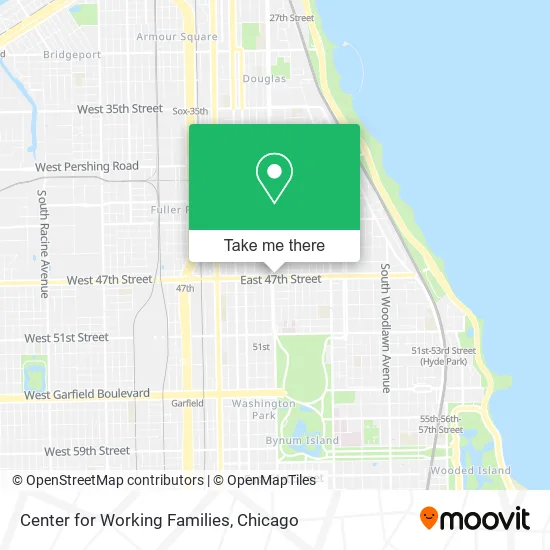 Mapa de Center for Working Families