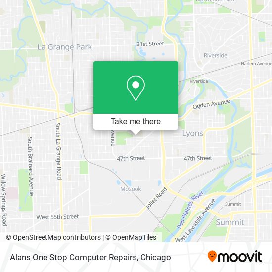 Mapa de Alans One Stop Computer Repairs