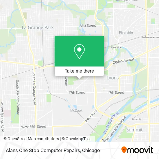 Mapa de Alans One Stop Computer Repairs