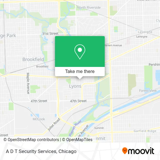 A D T Security Services map