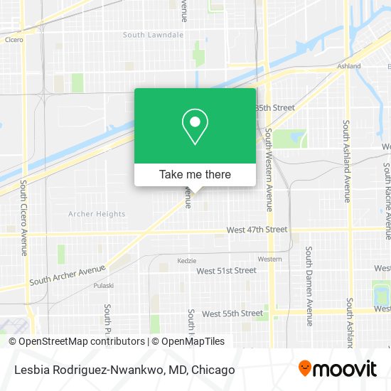 Mapa de Lesbia Rodriguez-Nwankwo, MD