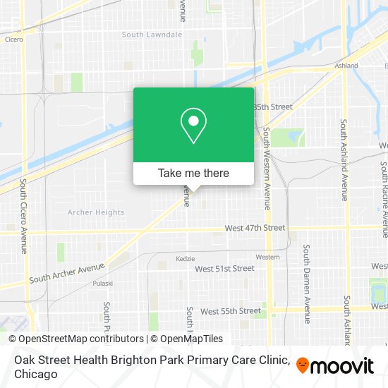 Oak Street Health Brighton Park Primary Care Clinic map
