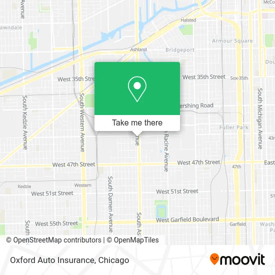 Oxford Auto Insurance map
