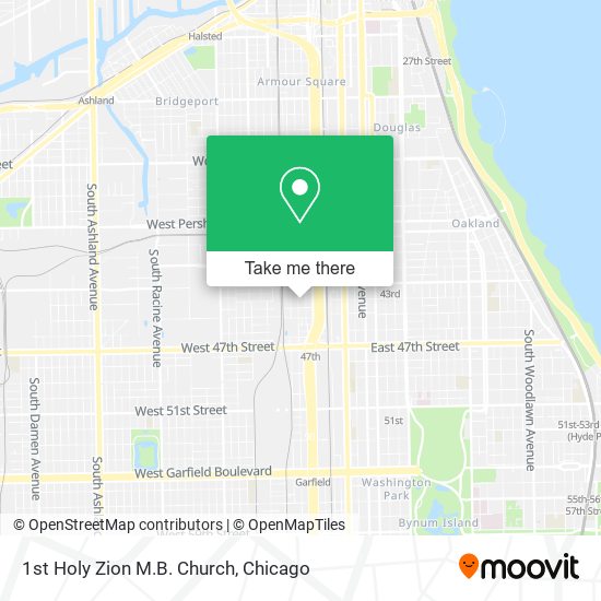 1st Holy Zion M.B. Church map