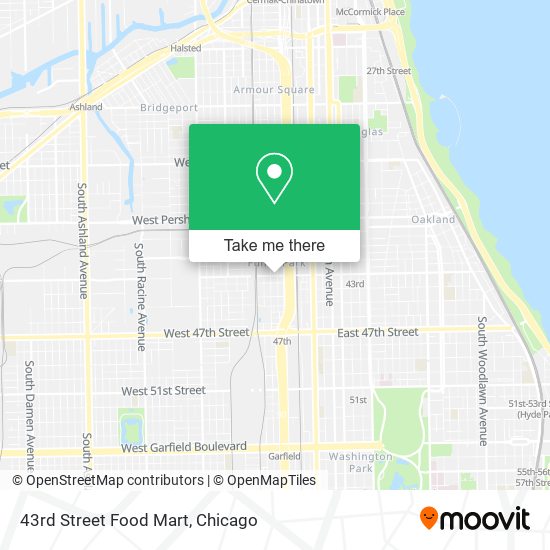 43rd Street Food Mart map