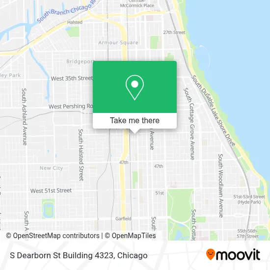 S Dearborn St Building 4323 map