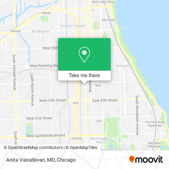 Mapa de Anita Vasudevan, MD