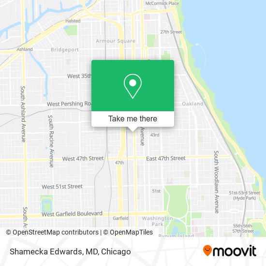 Mapa de Shamecka Edwards, MD
