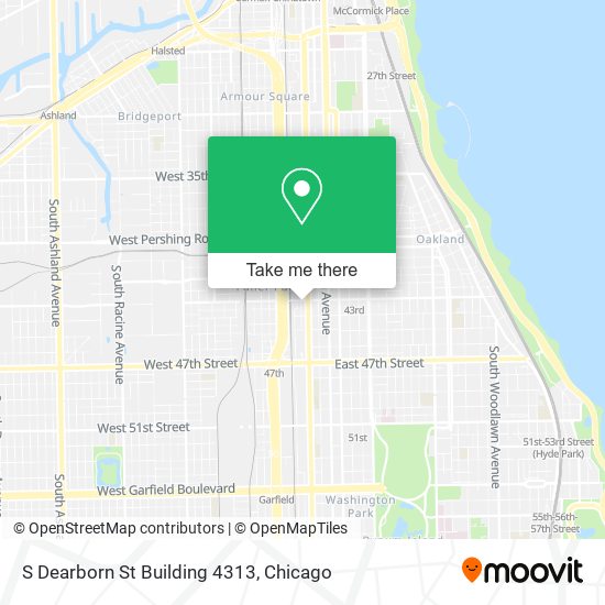 S Dearborn St Building 4313 map