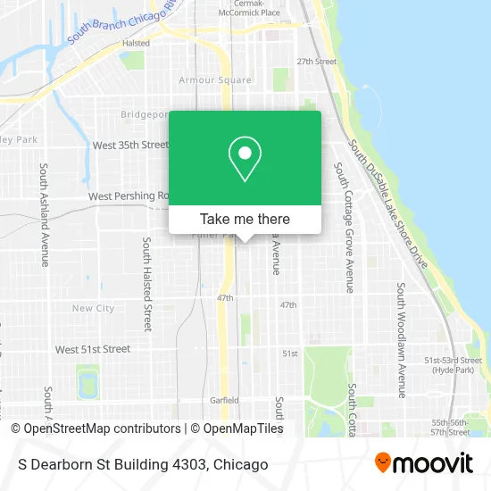 S Dearborn St Building 4303 map