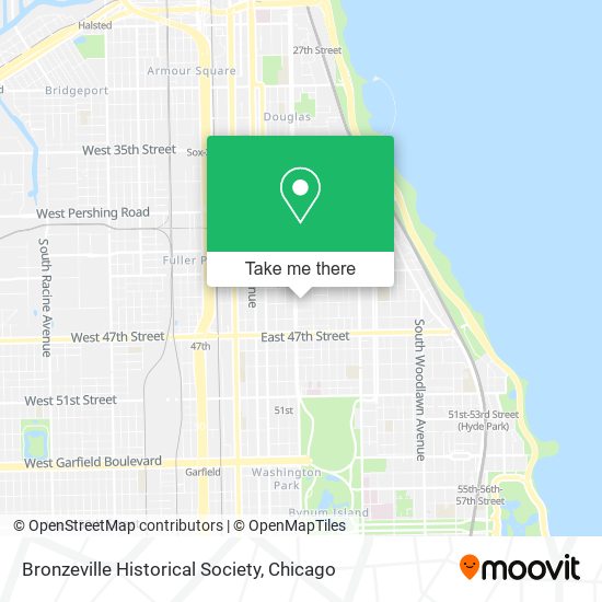 Mapa de Bronzeville Historical Society