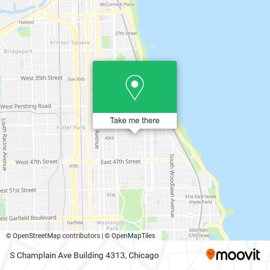 Mapa de S Champlain Ave Building 4313