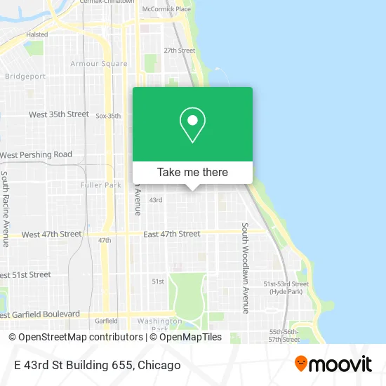Mapa de E 43rd St Building 655