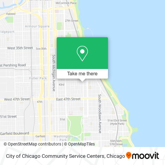 City of Chicago Community Service Centers map