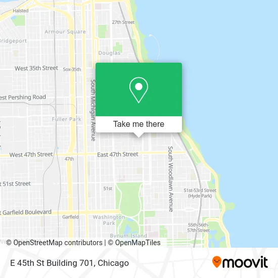 E 45th St Building 701 map