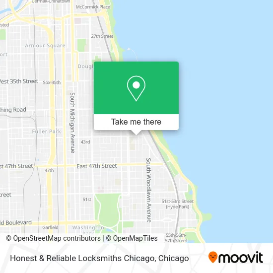 Honest & Reliable Locksmiths Chicago map