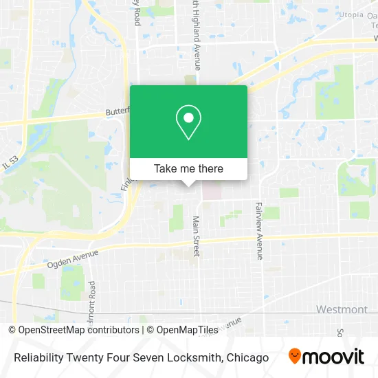 Reliability Twenty Four Seven Locksmith map