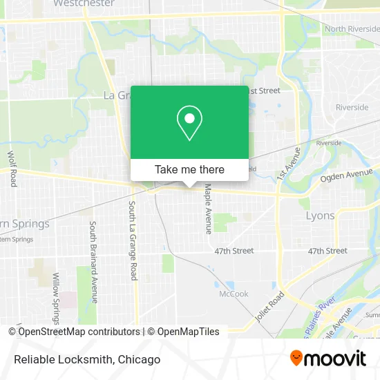 Reliable Locksmith map