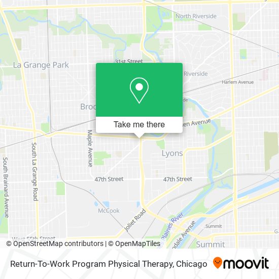 Return-To-Work Program Physical Therapy map