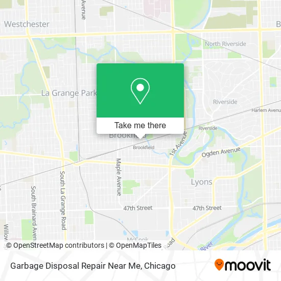 Mapa de Garbage Disposal Repair Near Me