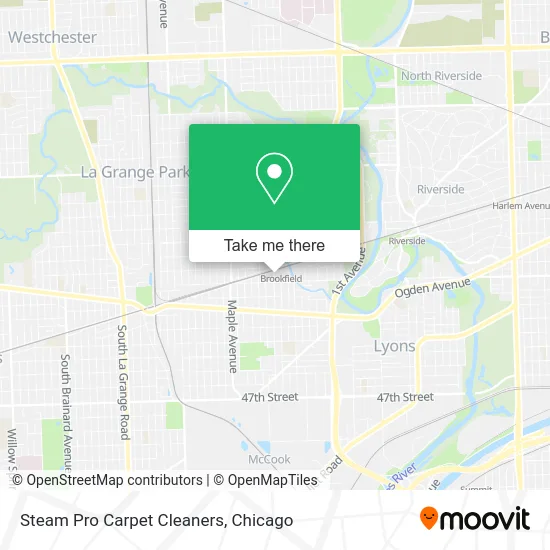 Steam Pro Carpet Cleaners map